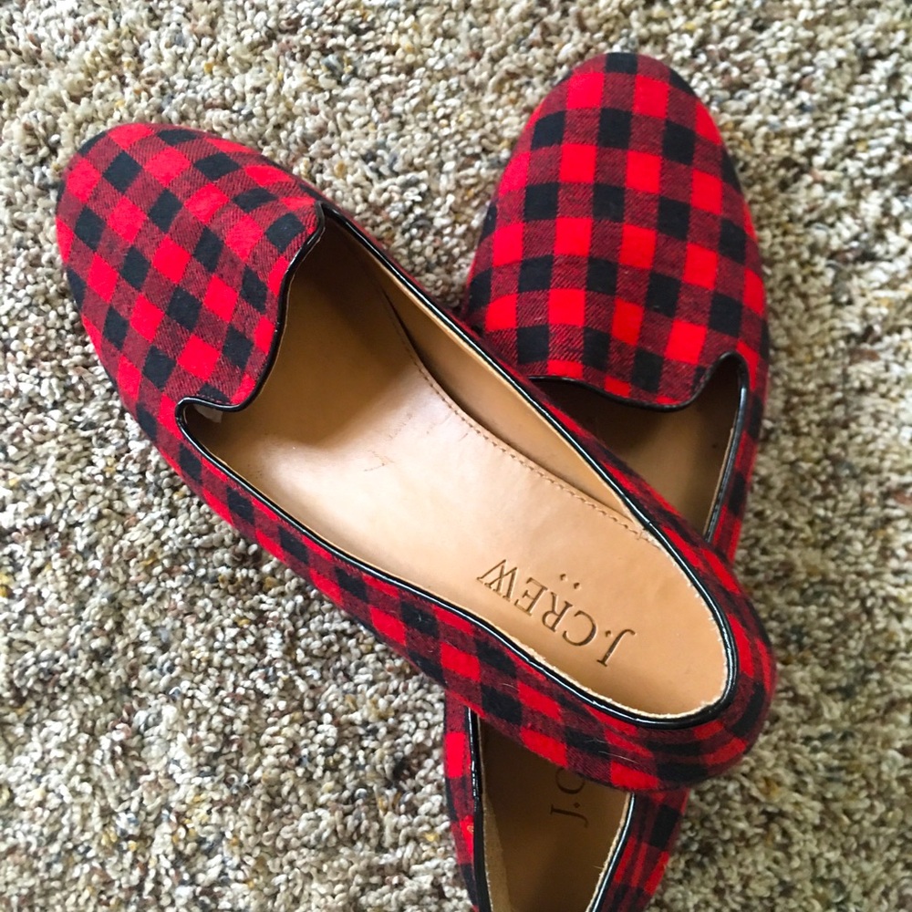 J. Crew cloth flats. Flannel.